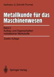Cover von Metallkunde für das Maschinenwesen 1