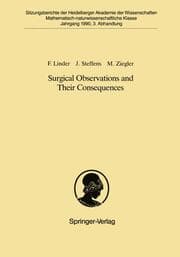 Cover von Surgical Observations and Their Consequences