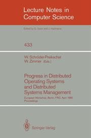 Cover von Progress in Distributed Operating Systems and Distributed Systems Management