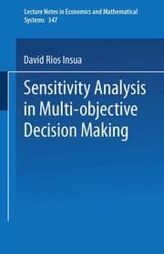 Cover von Sensitivity Analysis in Multi-objective Decision Making