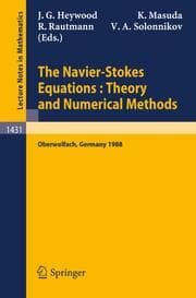 Cover von The Navier-Stokes Equations Theory and Numerical Methods
