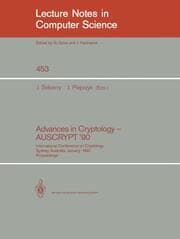 Cover von Advances in Cryptology - AUSCRYPT '90