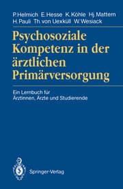 Cover von Psychosoziale Kompetenz in der ärztlichen Primärversorgung