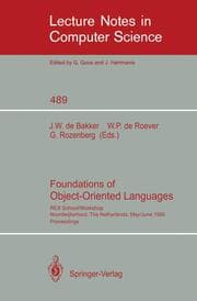 Cover von Foundations of Object-Oriented Languages