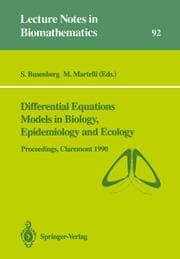Cover von Differential Equations Models in Biology, Epidemiology and Ecology