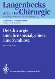 Cover von Die Chirurgie und ihre Spezialgebiete Eine Symbiose