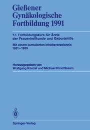 Cover von Gießener Gynäkologische Fortbildung 1991