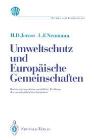 Cover von Umweltschutz und Europäische Gemeinschaften