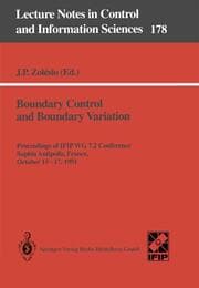 Cover von Boundary Control and Boundary Variation