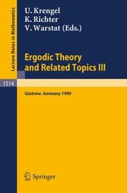 Cover von Ergodic Theory and Related Topics III
