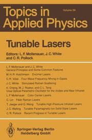 Cover von Tunable Lasers