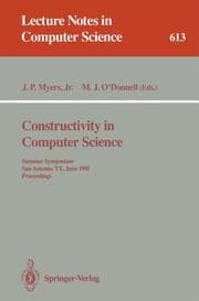 Cover von Constructivity in Computer Science