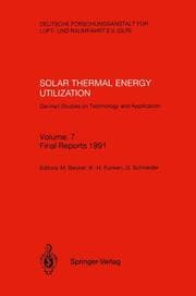 Cover von Solar Thermal Energy Utilization.German Studies on Technology and Application
