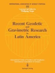 Cover von Recent Geodetic and Gravimetric Research in Latin America