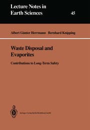 Cover von Waste Disposal and Evaporites