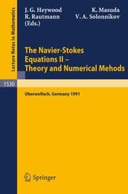 Cover von The Navier-Stokes Equations II - Theory and Numerical Methods