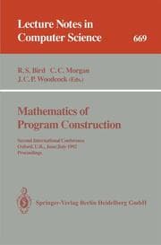 Cover von Mathematics of Program Construction