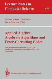 Cover von Applied Algebra, Algebraic Algorithms and Error-Correcting Codes