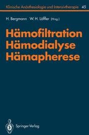 Cover von Hämofiltration, Hämodialyse, Hämapherese