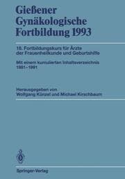 Cover von Gießener Gynäkologische Fortbildung 1993