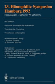 Cover von Dreiundzwanzigstes Hämophilie-Symposium