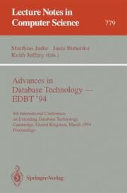 Cover von Advances in Database Technology - EDBT '94