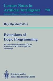 Cover von Extensions of Logic Programming
