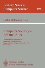 Cover von Computer Security - ESORICS 94