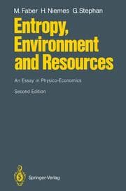 Cover von Entropy, Environment and Resources