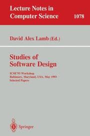 Cover von Studies of Software Design