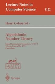 Cover von Algorithmic Number Theory