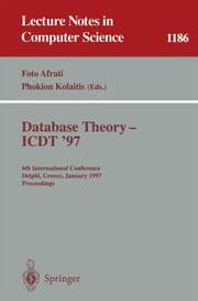 Cover von Database Theory - ICDT '97