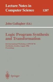 Cover von Logic Program Synthesis and Transformation