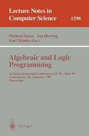Cover von Algebraic and Logic Programming