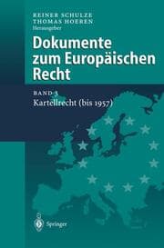Cover von Dokumente zum Europäischen Recht