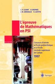 Cover von L'epreuve de Mathematiques en PSI