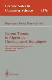 Cover von Recent Trends in Algebraic Development Techniques
