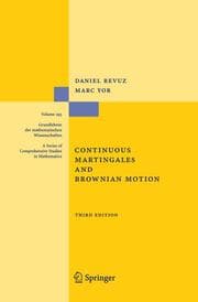 Cover von Continuous Martingales and Brownian Motion