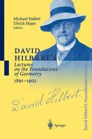 Cover von David Hilberts Lectures on the Foundations of Geometry 1891-1902