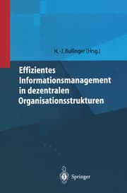 Cover von Effizientes Informationsmanagement in dezentralen Organisationsstrukturen