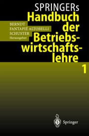 Cover von Springers Handbuch der Betriebswirtschaftslehre 1