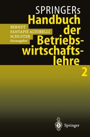 Cover von Springers Handbuch der Betriebswirtschaftslehre 2
