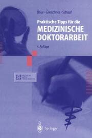 Cover von Praktische Tips für die medizinische Doktorarbeit