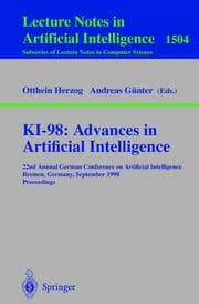 Cover von KI-98: Advances in Artificial Intelligence