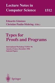 Cover von Types for Proofs and Programs