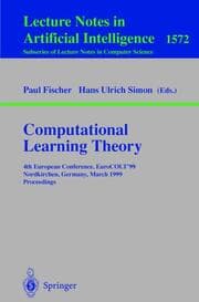 Cover von Computational Learning Theory