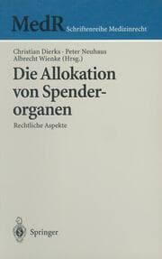 Cover von Die Allokation von Spenderorganen