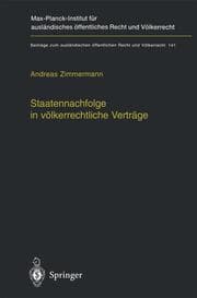 Cover von Staatennachfolge in völkerrechtliche Verträge