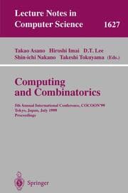 Cover von Computing and Combinatorics