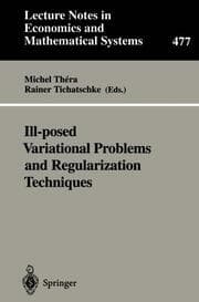 Cover von Ill-posed Variational Problems and Regularization Techniques